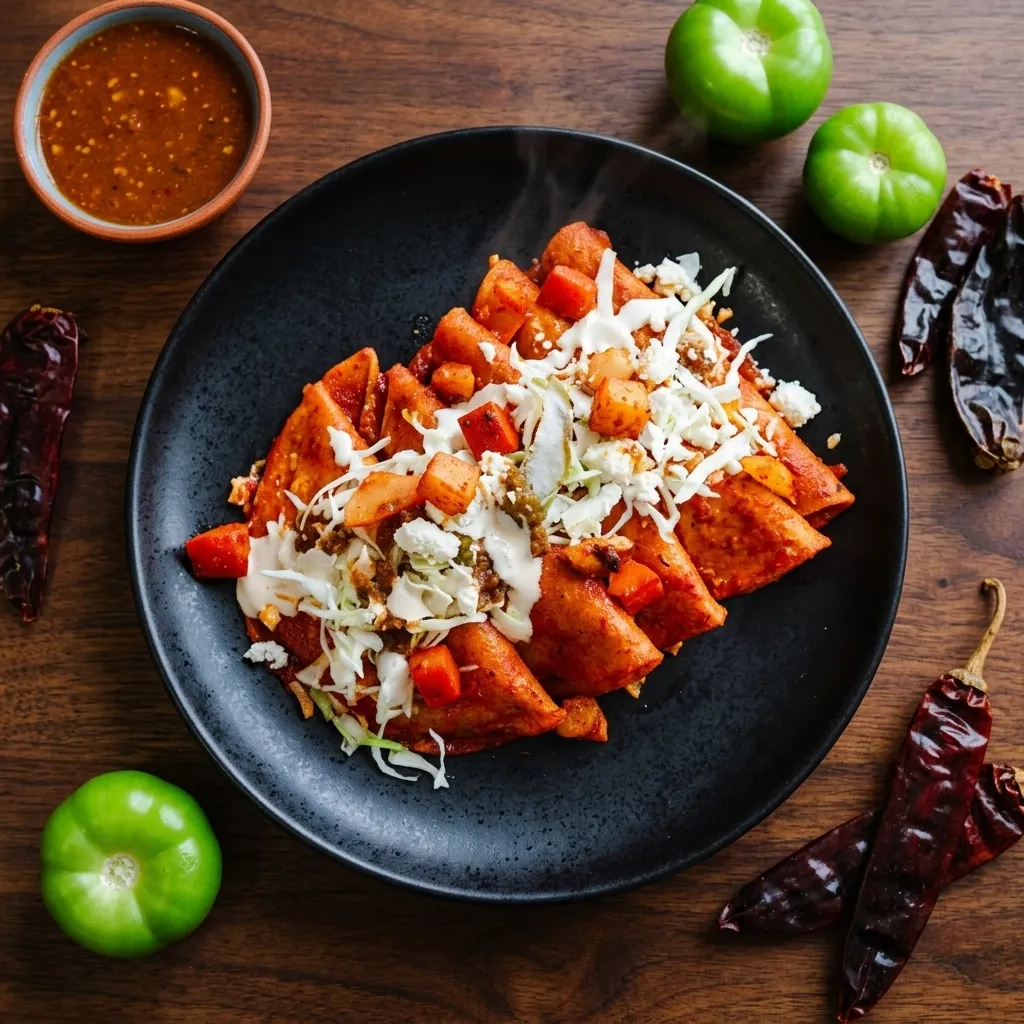 Enchiladas and rich Mexican dishes at Tequila & Tacos Airdrie & Calgary