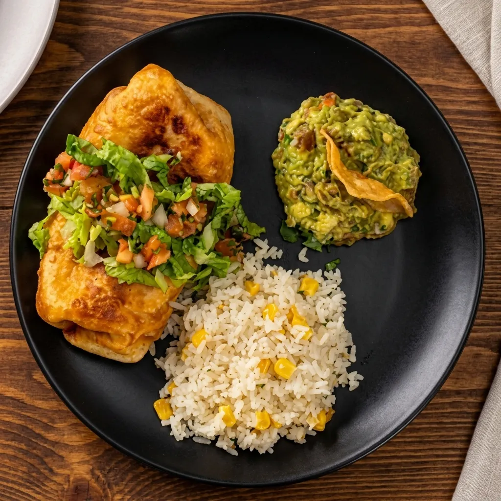 Tequila & Tacos shrimp chimichanga — crispy deep-fried Mexican favourite in Calgary